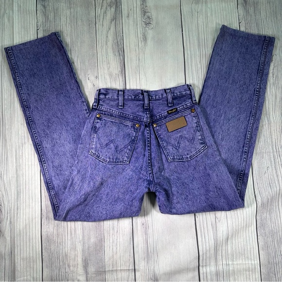 Vintage Wrangler Purple Acid Wash Denim Jean - Picture 1 of 7